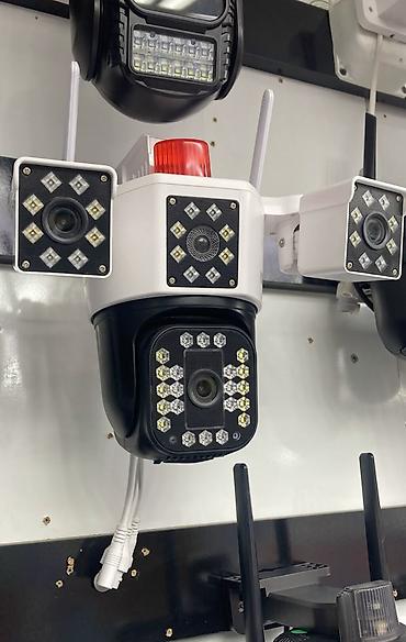 smart camera: Wi‑Fi təhlükəsizlik kamerası – projektorlu və siqnal işıqlı - Üç — 1