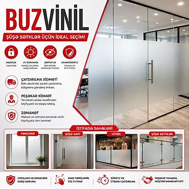 buz vinil: ✨ BUZVİNİL – Premium Xidmət, Peşəkar Nəticə Şüşə səthlər üçün təqdim — 1