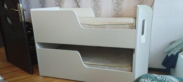 уловая кровать чердак: Oğlan və qız üçün, Çarpayı, Matras ilə, Siyirməsiz