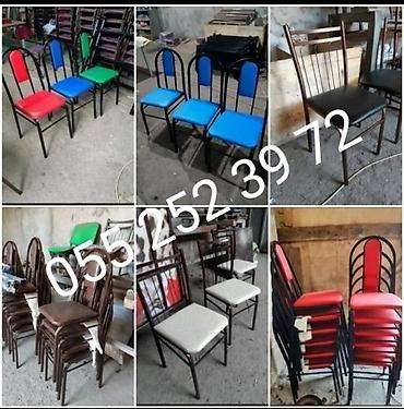 Bağ, çöl masa və oturacaq dəstləri: Yeni, Dördbucaq masa, 6 stul, Açılmayan, Stullar ilə, Metal, Azərbaycan — 4