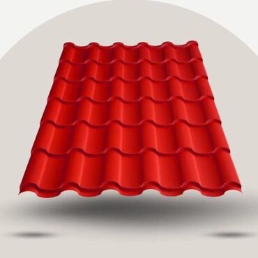 Çerepitsa: Metal dam örtükləri, rəng - Qırmızı, Pulsuz çatdırılma, Zəmanətli, Kredit yoxdur — 8