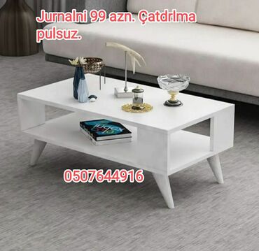 Masalar: Jurnal masası, Yeni, Açılmayan, Laminat, Dördbucaq masa — 3