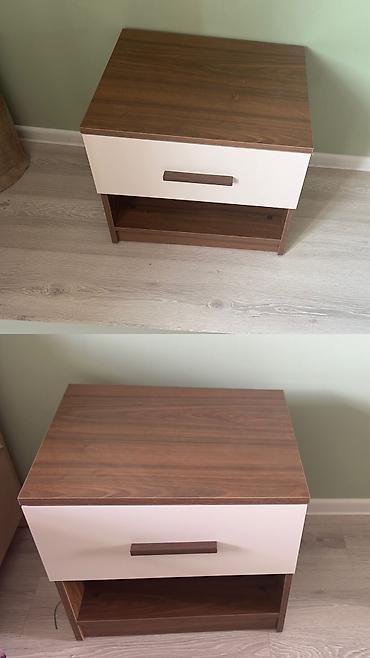 mebel kreditle: İki rəng kombinasiyalı yataq otağı tumbası - Material: laminat/LDSP — 1