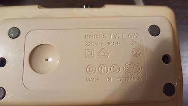 pokloni za vaspitacice: KRUPS električni budilnik – Type 672 - Mehanički analogni sat sa — 2