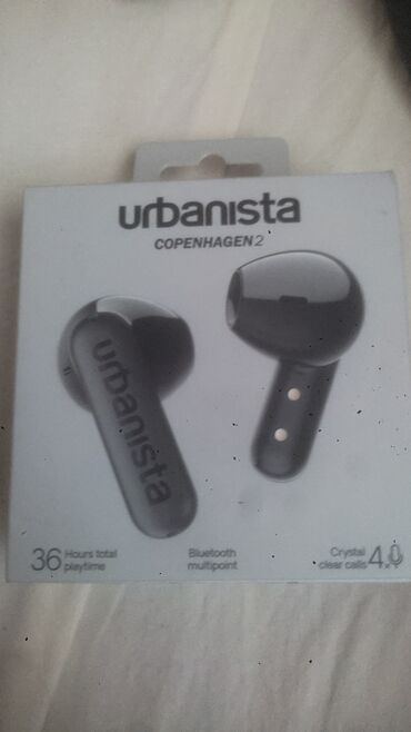 Mikrofonlar: Simsiz (Bluetooth) Qulaqcıqlar, Urbanista, rəng - Qara