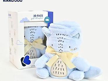 single posteljine: KikkaBoo Baby ćebence sa 3D vezom 75x100 Little Fox Šifra proizvoda — 3