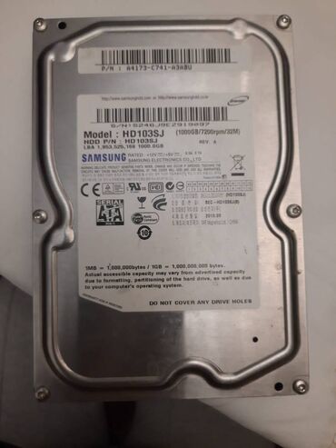 tp link modem qiymeti: Sərt disk (HDD) Samsung, 1 TB