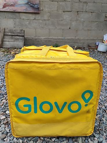 Рюкзактар: Терморюкзак курьерский Glovo (желтый, фирменный) - Вместительный — 3