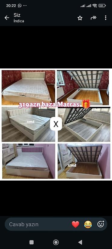 Baza çarpayı + matrass dəsti - Yuxarıdan qaldırılan mexanizmli baza lalafo.az -da Baza çarpayı + matrass dəsti - Yuxarıdan qaldırılan mexanizmli baza