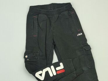 czarne rajstopy 116: Sweatpants, Fila, 8 years, 128, condition - Good