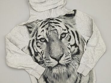 kremowy sweterek rozpinany: Bluza, H&M, 10 lat, 134-140 cm, stan - Bardzo dobry