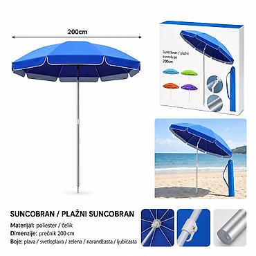 KMT suncobran za plažu jednobojne 3280961 Opis: Suncobran namenjen za