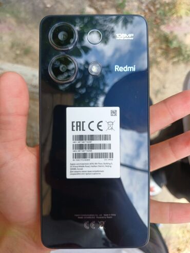 ayfon 7 s: Redmi Note 13, 256 GB, rəng - Qara, Barmaq izi