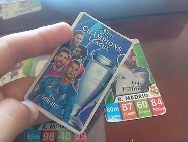 rubik kubu: 5 ədəd UEFA Champions League tematikalı futbol kolleksiya kartları – — 3