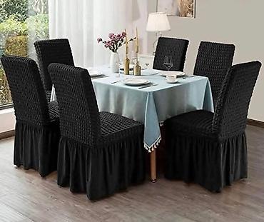 Prekrivači za nameštaj: Navlake za stolice sa karnerom 👌
-2800 dinara 6 komada — 4