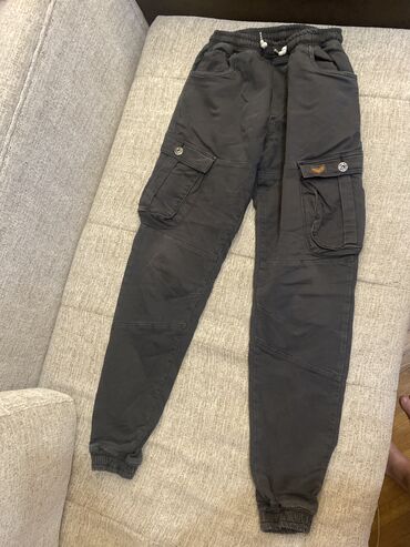 lanene pantalone: Trousers L (EU 40), color - Grey