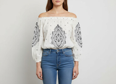 tanie bluzki boho: Women's blouse, size XL