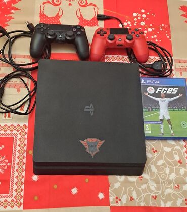 сколько стоит playstation 2: Plesteşin 4slim 1tb yadasdi 2 dene arginal pult ustundede fifa25