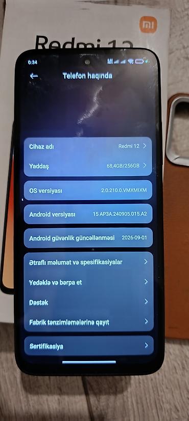Elektronika: Xiaomi 12, 256 GB, rəng - Qara — 1
