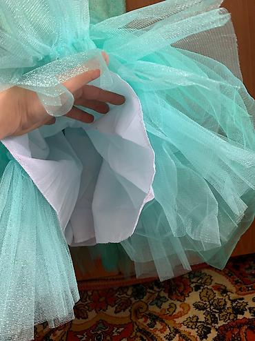 бальные: Детское платье, цвет - Зеленый, Новый — 9