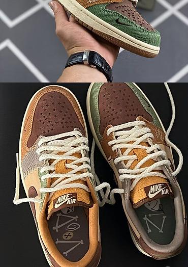 cactus jack: Nike Air Jordan 1 Low SE 37/41 размеры “Patchwork” (мультиколор) - — 2