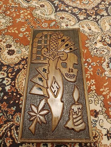 İdman və istirahət: Əl işı – taxta nərd (backgammon) dəsti - Material: tam ağac (bərk — 2