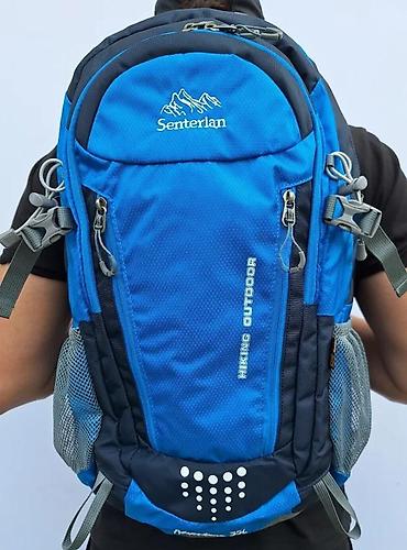 Sportske torbe i rančevi: Planinarski ranac Senterlan Adventure 35L – plavo/crni - Zapremina — 7