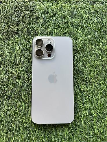 IPhone 15 Pro, Б/у, 256 ГБ, Natural Titanium, 95 %