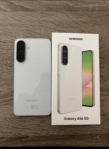 google pixel: Samsung Galaxy A56 5G, Б/у, 256 ГБ, цвет - Белый, 2 SIM — 5
