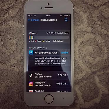 Apple iPhone: IPhone SE, 128 ГБ, Серебристый, 72 % at lalafo.kg — 8 Apple iPhone: IPhone SE, 128 ГБ, Серебристый, 72 % — 8