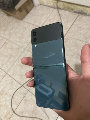 samsung z flip 3: Samsung Z Flip, 256 GB, rəng - Göy