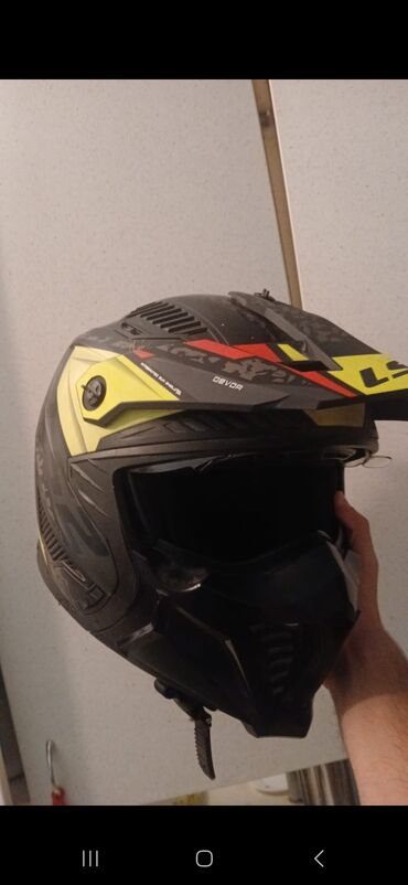 matasklet matoru: LS2 enduro/dual-sport moto dəbilqə - Model: LS2 (Devon/Discover