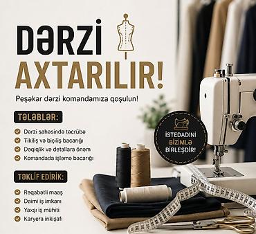 tikis fabrikinde is elanlari: Tekstil fabrikine Tecrubeli xanim isci axtarilir. İsler davamlidi — 1