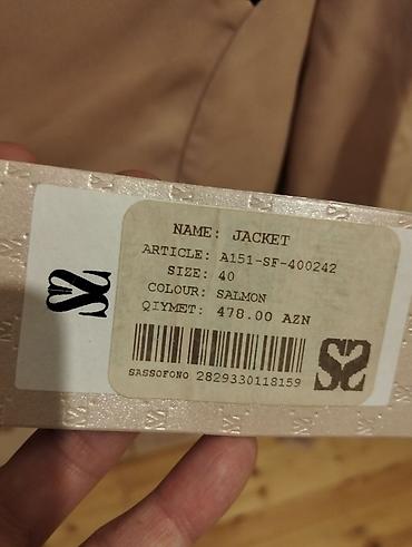 Kardiqanlar, jaketlər: SASSOFONO qadın jaketi - Model kodu: A151-SF-400083 - Rəng: açıq bej — 5