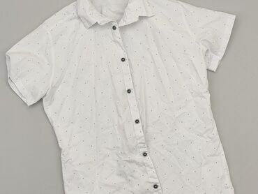 koszula biała dziewczęca 146: Koszula 15 lat, stan - Bardzo dobry, wzór - Print, kolor - Biały