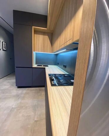 Sifarişlə mətbəx mebeli: Sifarişlə mətbəx dəsti, Özü çəkən petlələr, MDF, Kredit var, Pulsuz çatdırılma — 3