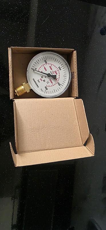 manometr: Pakkens mexaniki manometr - Model: Pakkens, G 1/2” alt çıxışlı - Ölçü — 3