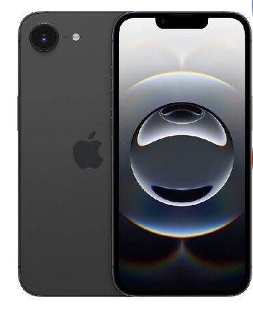 Apple iPhone: IPhone 16e, 128 GB, Black Titanium, Zəmanət, Simsiz şarj, Face ID