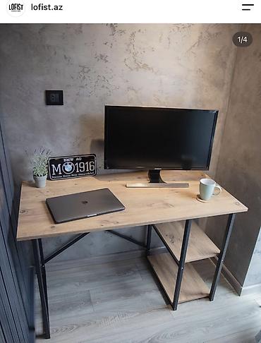 any unboxing ofis: Minimalist iş/kompüter masası - loft üslubunda Ideal veziyetde — 1