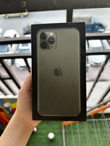 телефоны в оше: IPhone 11 Pro, Колдонулган, 256 ГБ, Matte Midnight Green, Куту, 72 %