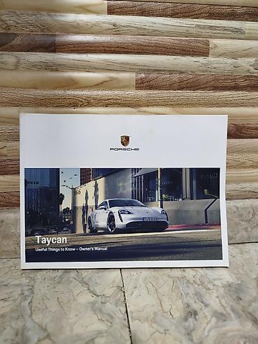 buklet capı: Porsche Taycan sənədlər dəsti Məzmun: - Orijinal Porsche qara — 2