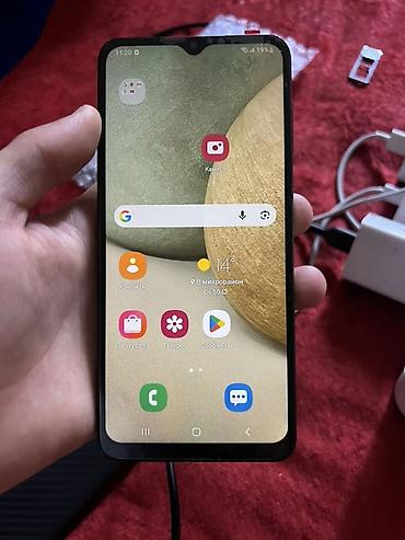 tab s6 lite: Samsung Galaxy A12, Б/у, 128 ГБ, цвет - Черный, 2 SIM — 1