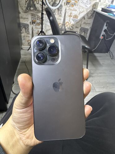 iphone 13 128gb бишкек: IPhone 13 Pro, Колдонулган, 128 ГБ, Black Titanium, Кабель, 85 %