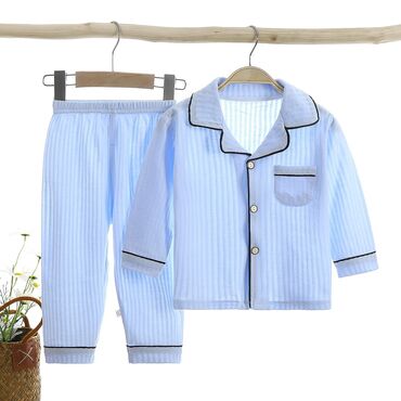 детская пижама для мальчика: Комплект, цвет - Голубой, Новый