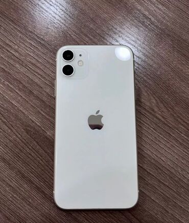 айфон 11 новые: IPhone 11, Колдонулган, 128 ГБ, Заряддоочу түзүлүш, Коргоочу айнек, Каптама, 81 %