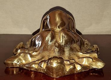 Ostali antikviteti: Vintage LAV Mesingana ukrasna zidna skulptura ili kucalo za vrata — 6