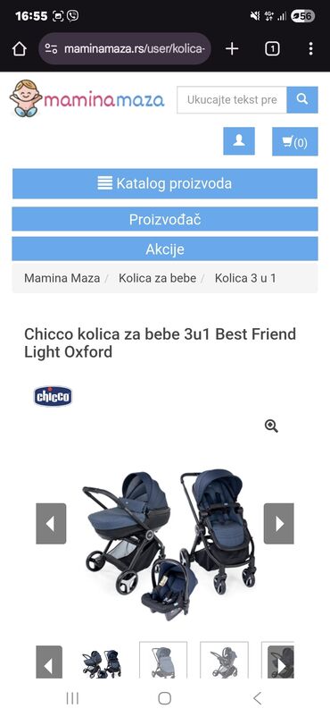 Kolica za bebe: Kolica chicco 3u1 za sve info pozovite uz kolica dajem bebi gnezdo — 4