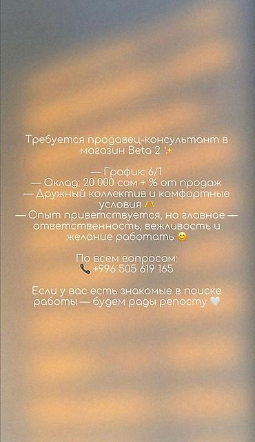 Продажи, работа с клиентами: Требуется Продавец-консультант в Магазин детских товаров, График: Шестидневка, % от продаж, Полный рабочий день — 1