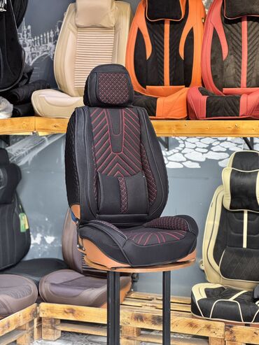 Чехлы и накидки на сиденья: Чехлы Тканевые, С подушкой, цвет - Черный, Новый, Платная доставка, Самовывоз, Бесплатная доставка — 8