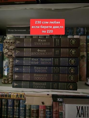 Сет из классических книг в твёрдых переплётах (серия с тиснением на